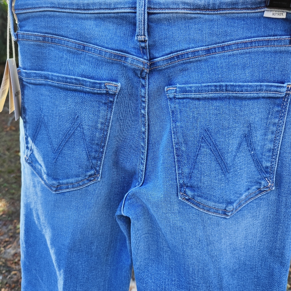 Mother The Mid Rise Rambler Zip Ankle Piece By Piece Wash NWT - Picture 13 of 13